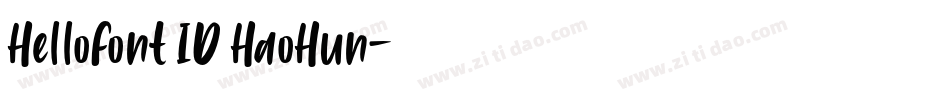 HelloFont ID HaoHun字体转换
